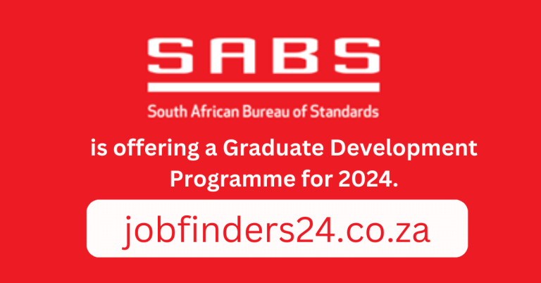 SABS Graduate Development Programme (Fixed Term Contract – 24 Months)