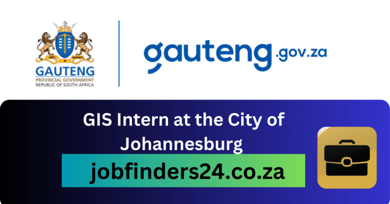 GIS Intern at the City of Johannesburg (CoJ) x42
