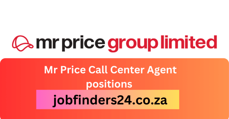 Mr Price Call Center Agent positions
