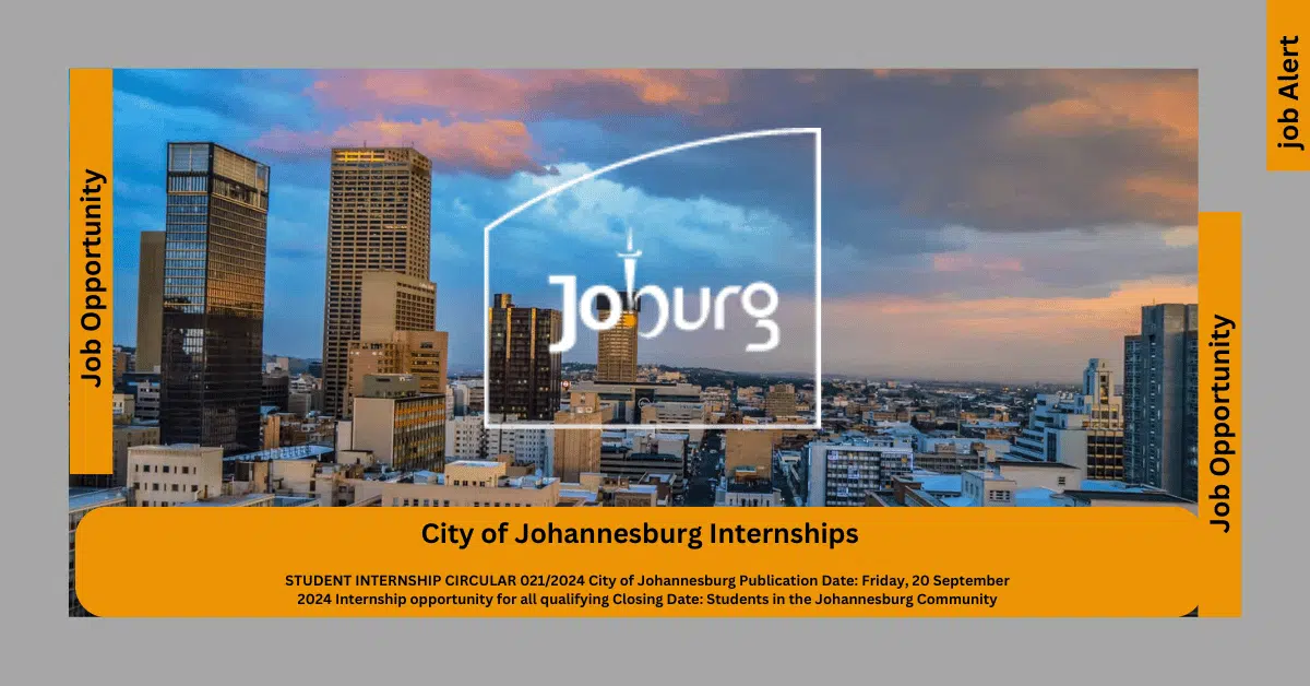 Public Housing Internship City of Johannesburg City of Johannesburg Internship 2025