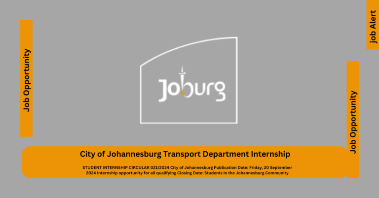 Admin Clerk X56 Position Gauteng Department of Roads and Transport
