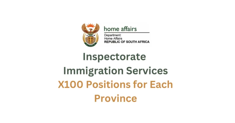 Home Affairs Inspectorate – Immigration Services X100