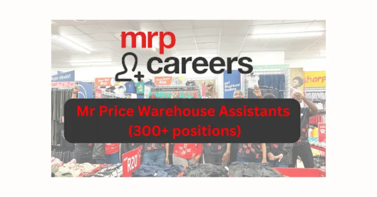 MR PRICE IS HIRING APPLY NOW