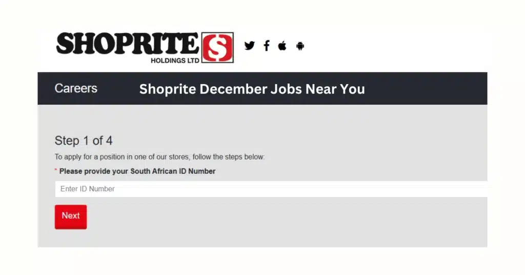 Pharmacy Sales Assistant X 6 - Shoprite Group Careers Shoprite December Jobs Near You