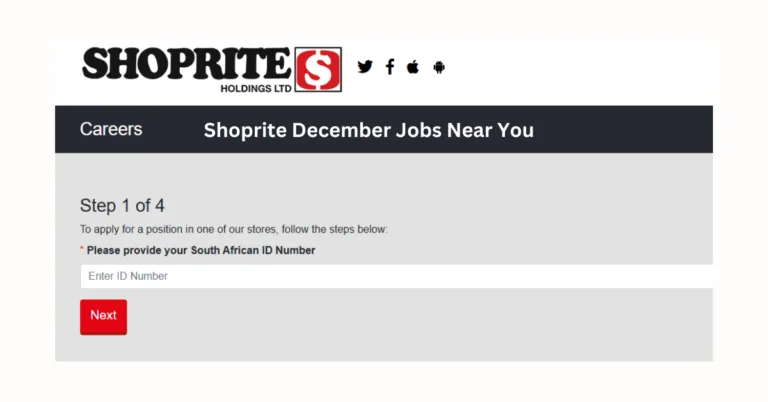 Shoprite December Jobs Near You