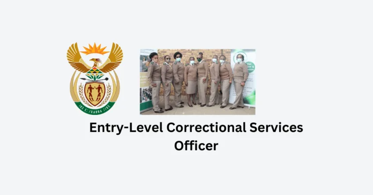 Department of Correctional Services: Entry-Level Jobs 2024
