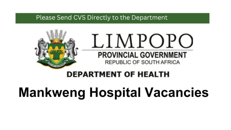 Mankweng Hospital Vacancies Available 2025