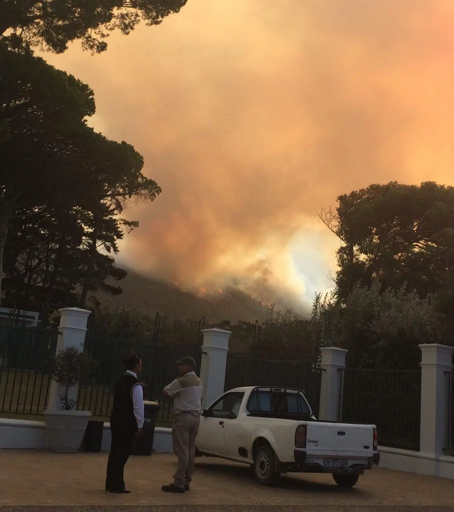 Tokai forest fire burning out of control in Cape Town
