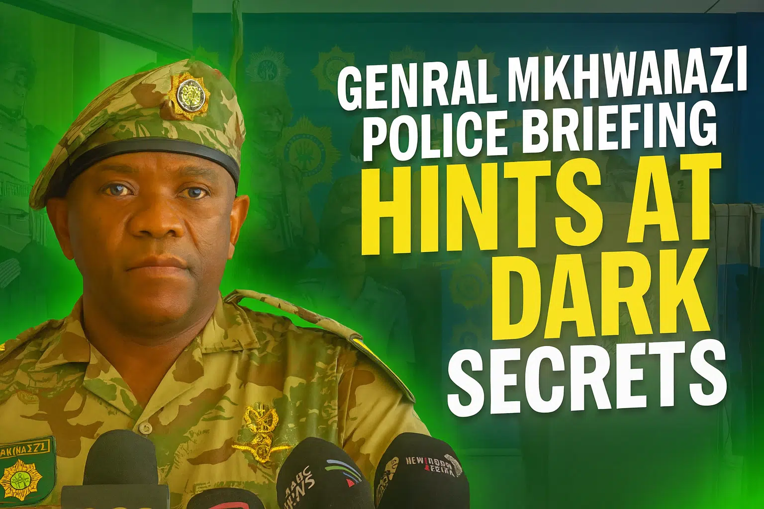 General Mkhwanazi police briefing