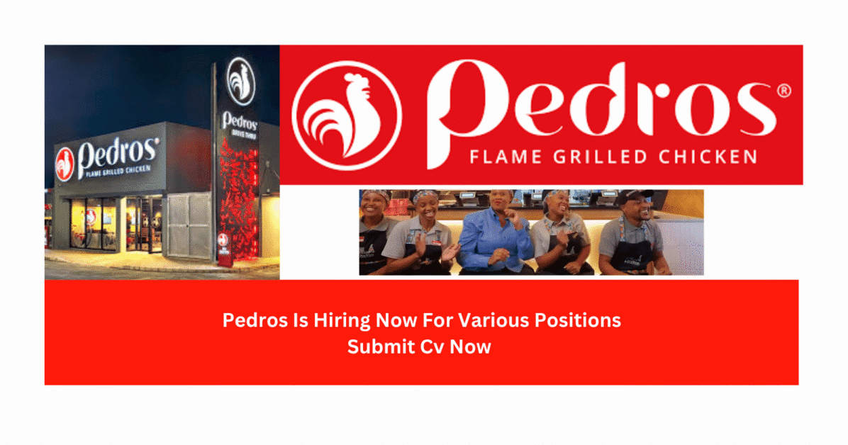Pedros Is Hiring Now For Various Positions