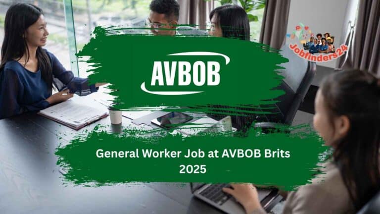 General Worker Job at AVBOB Brits 2025