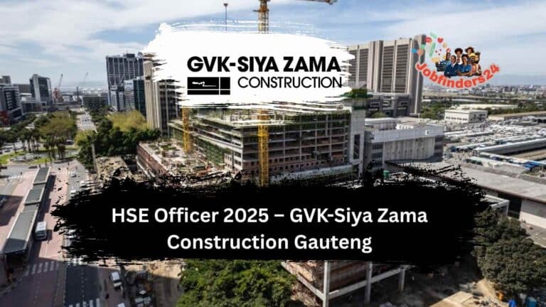 Health, Safety and Environmental Officer – GVK-Siya Zama Construction Gauteng 2025