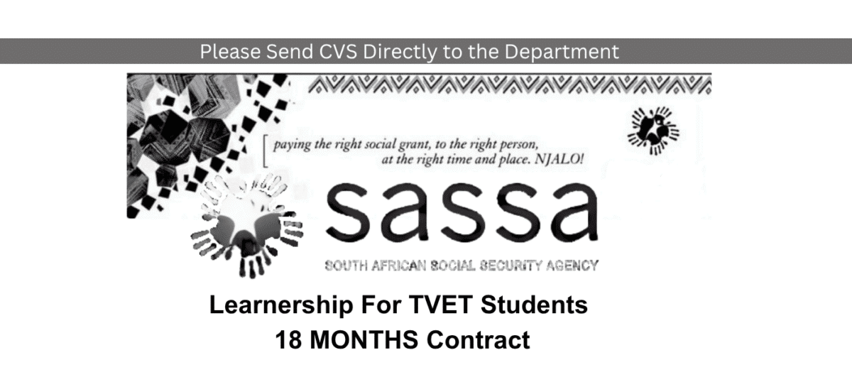 sassa learnership updates
