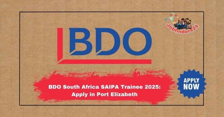 BDO South Africa SAIPA Trainee 2025: Apply in Port Elizabeth