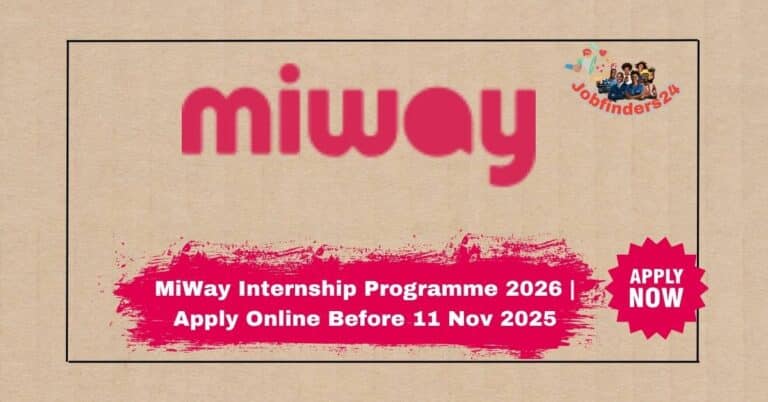 MiWay Internship Programme 2026 | Apply Online Before 11 Nov 2025