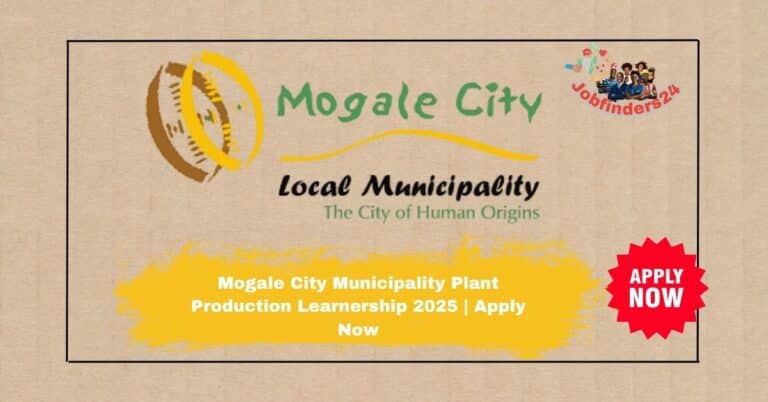 Mogale City Municipality Plant Production Learnership 2025