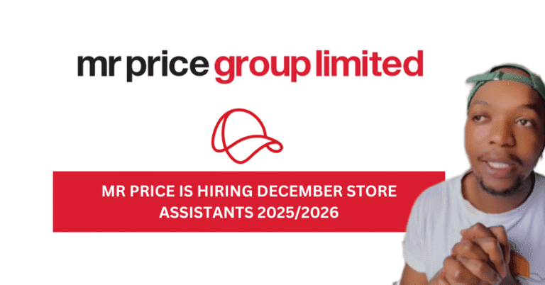Mr Price December Part-Time Assistants 2025/2026