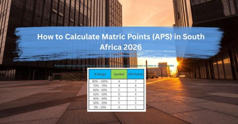 How to Calculate Matric Points (APS) in South Africa 2026