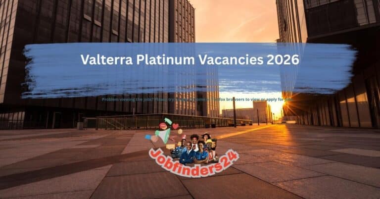 Valterra Platinum Vacancies 2026