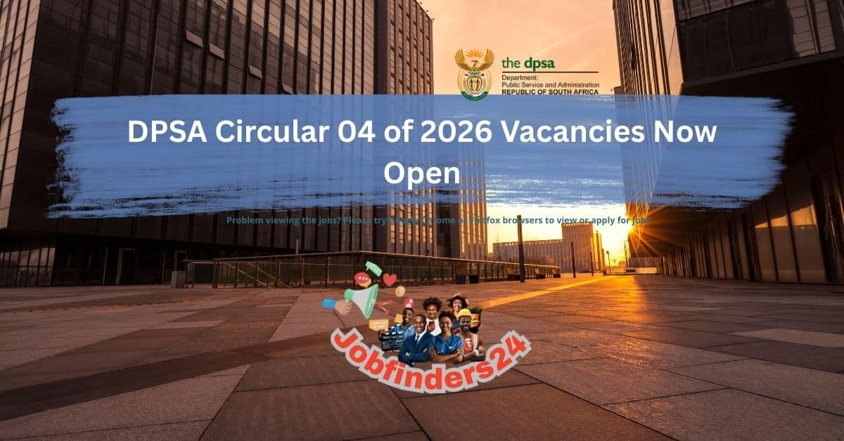 DPSA Circular 04 of 2026 vacancies
