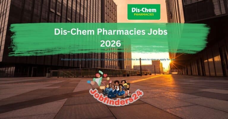Dis-Chem Pharmacies Jobs 2026