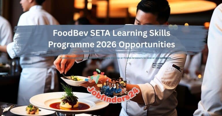 FoodBev SETA Learning Skills Programme 2026 Opportunities