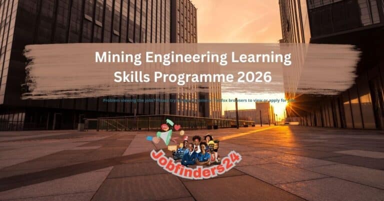 Mining Engineering Learning Skills Programme 2026