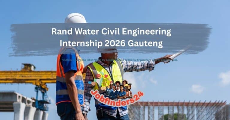 Rand Water Civil Engineering Internship 2026 Gauteng