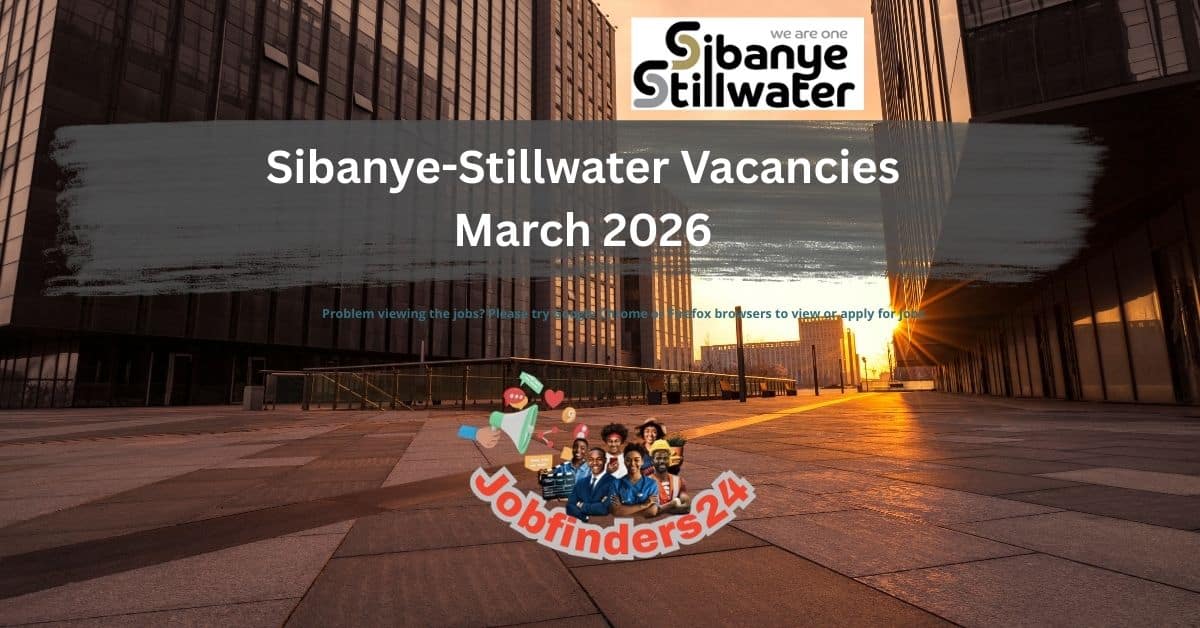 Sibanye Stillwater mining jobs and career opportunities